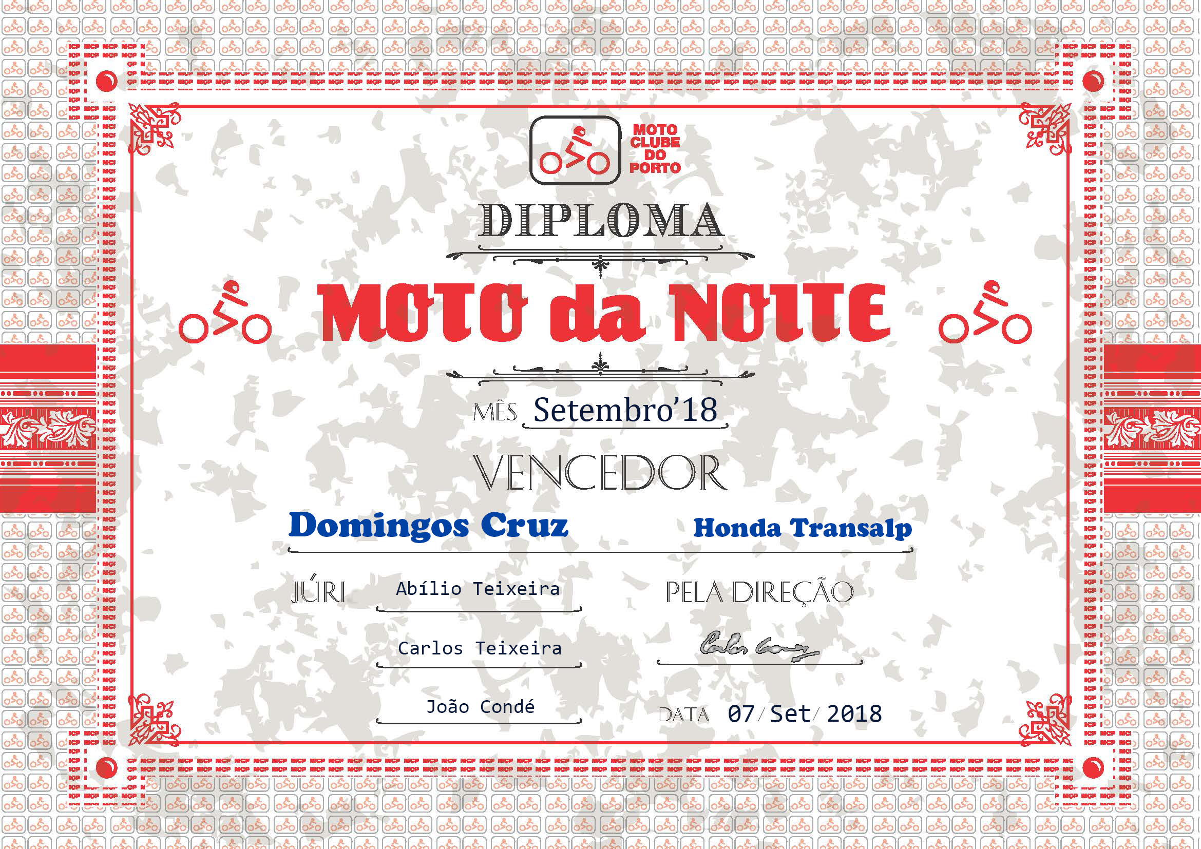 Noite da clássica Transalp